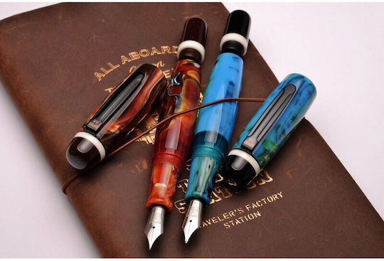 Opus 88 Bela Broad Red Fountain Pen