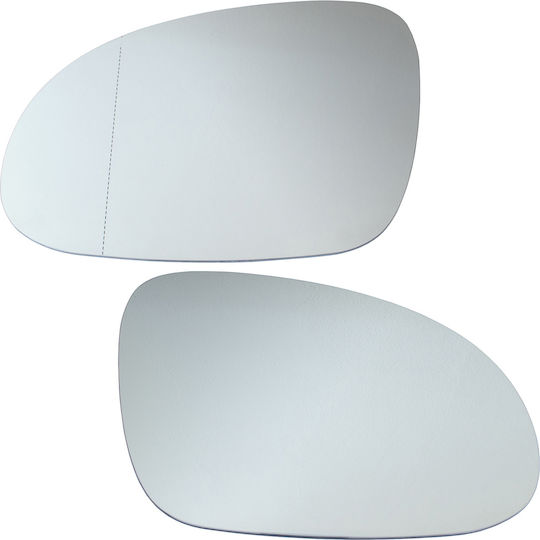 VW Golf V 03-09 Beheizte Spiegelglaseinsätze Links + Rechts Set 2-teilig