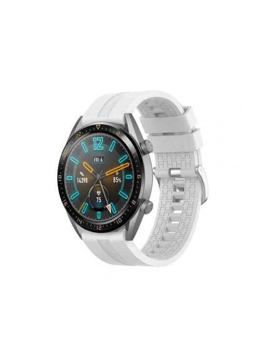 Hurtel Strap One Каишка Силикон Бял (Huawei Watch GT/GT Pro 2/3/4/5 / Ultimate 46mm)