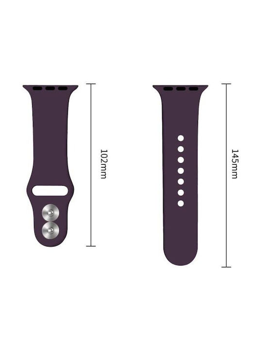 Tech-Protect Burgundy Silicone Strap (Apple Watch 44/45/46mm/Ultra 49mm)