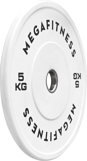 MegaFitness Олимпийски гумен бъмпър диск 1 x 5 kg Ф50 mm
