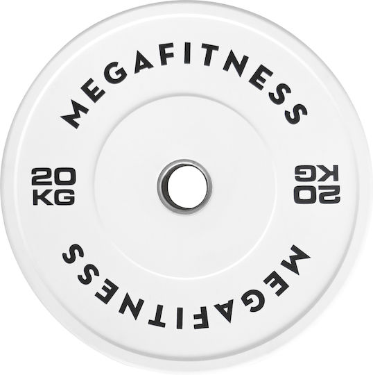 MegaFitness Бъмпър Диск Олимпийски Тип Гумен 1 x 20 kg Ф50 mm