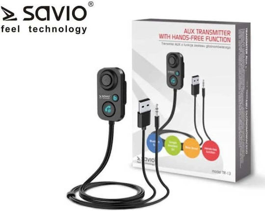 Savio Bluetooth Autoturism pentru Tabloul de Bord (AUX / Receptor audio)
