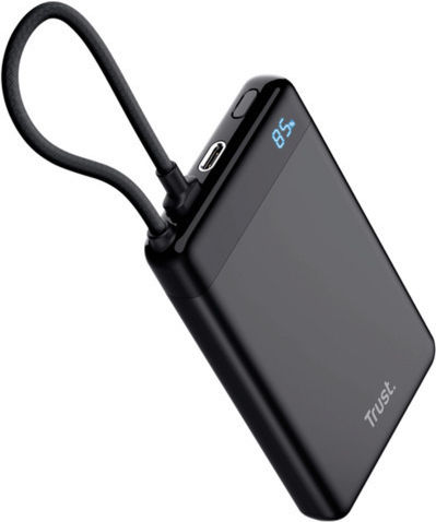 Trust Външна Батерия 10000mAh 20W с USB-C Изходен Порт Power Delivery / PPS Черна