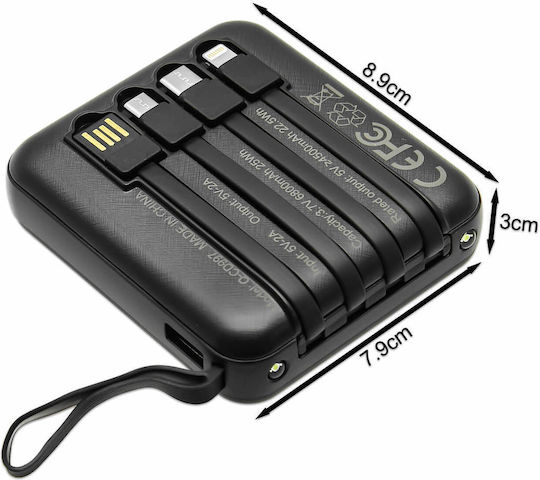 Andowl Q-CD997 Powerbank 6800 mAh 10 W Schwarz