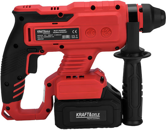 Kraft & Dele KD3191 Акумулаторен безчетков ударен перфоратор 21V със захват SDS Plus