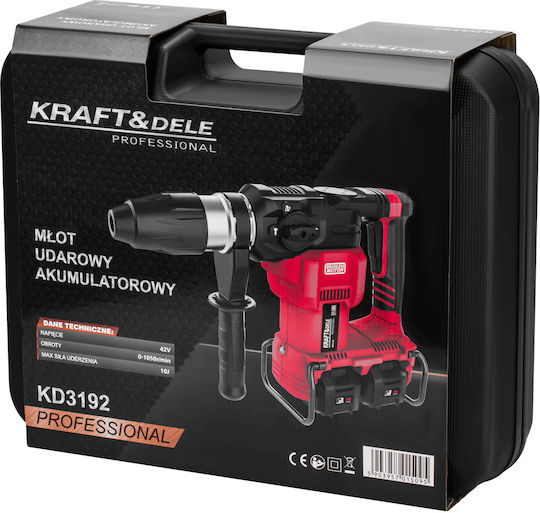 Kraft & Dele KD3192 Akku-Bohrhammer Brushless 42 V mit SDS-Plus-Aufnahme