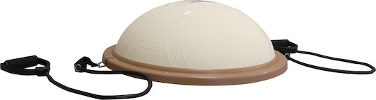 MegaFitness Minge de Echilibru Neagră 60x24cm cu Diametrul de 60cm