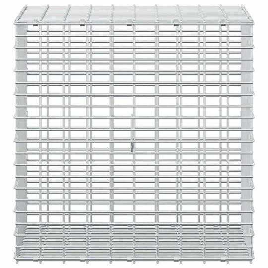 vidaXL Steel Gabion Basket for Garden Fence 50x30x50 cm Silver