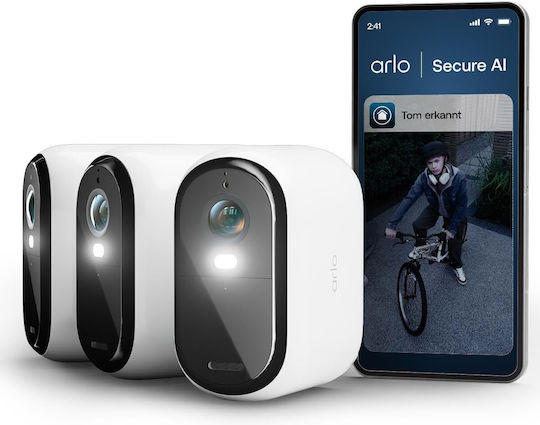 Arlo Система за видеонаблюдение Essential 3 с безжични камери 4 MP