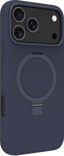 dbramante1928 Roskilde Back Cover din Piele Albastru Marin (iPhone 18 Pro Max / 17 Pro Max)