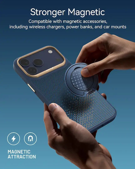 Raptic Rückseite Aramidfaser / Kunststoff / Gehärtetes Glas Marineblau (iPhone 18 Pro Max / 17 Pro Max)
