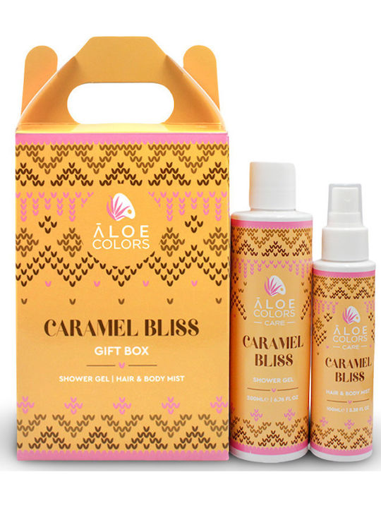 Aloe Colors Caramel Bliss Комплект за грижа за Хидратация и Почистване на тялото 2 бр