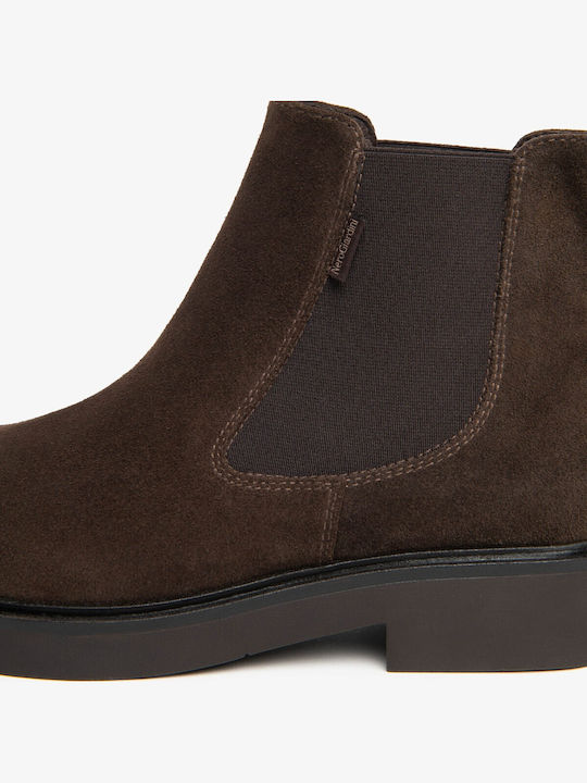 Δερμάτινα Γυναικεία Μποτάκια Dark Brown