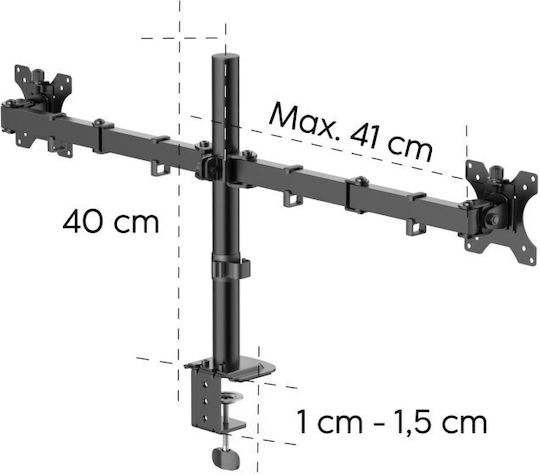 HAMA 00220903 Suport TV de perete cu braț de extensie până la 100" și 24 kg Negru