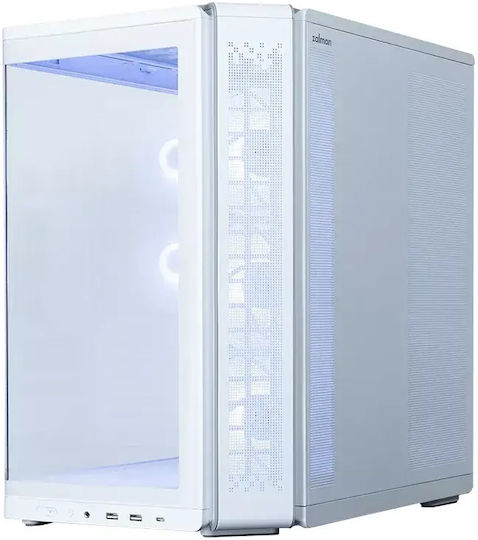 P60 Gaming Midi Tower Computer Case with Side Window and ARGB Lighting Black