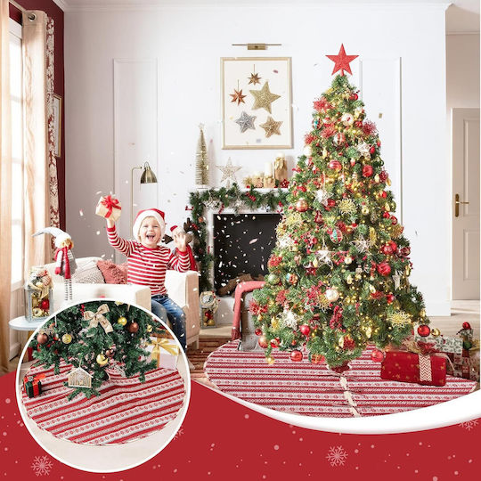 Rote Weihnachtsbaumdecke Tannenbaum Ø 148 cm
