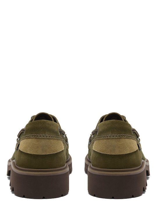 Cleyhill Δερμάτινα Ανδρικά Loafers σε Καφέ Χρώμα