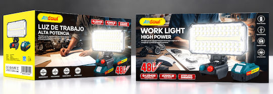 Andowl Rechargeable LED Work Light with Brightness up to 4200lm