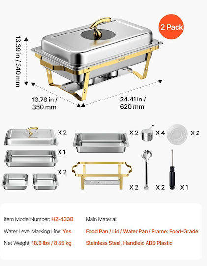 Vevor Serving Bain Marie 8.5 L