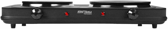 Kraft & Dele Επιτραπέζια Εστία Εμαγιέ Διπλή
