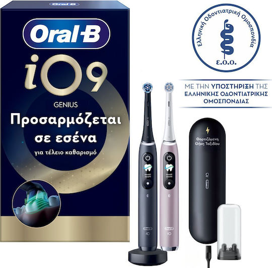 Oral-B Io Series 9 Duo Periuță de Dinți Electrică cu Senzor de Presiune Neagră