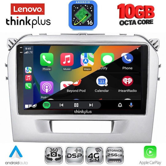 Lenovo Auto-Audiosystem für Suzuki Vitara BMW X2 / X6 2016–2022 (Bluetooth/USB/WiFi/GPS/Apple CarPlay/Android Auto) mit 9" Touchscreen