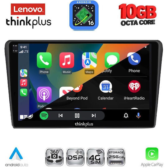 Lenovo Auto-Audiosystem Für Toyota Avensis BMW X2 / X6 2003–2009 (Bluetooth/USB/WiFi/GPS/Apple CarPlay/Android Auto) Mit 9-Zoll-Touchscreen