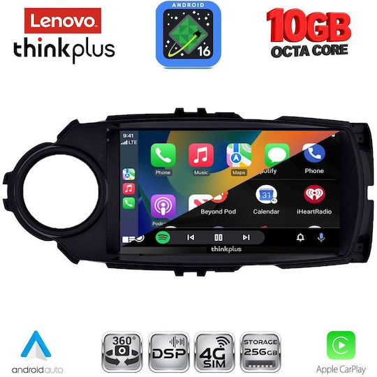 Lenovo Auto-Audiosystem für Toyota Yaris BMW X2 / X6 2015–2020 (Bluetooth/USB/WiFi/GPS/Apple CarPlay/Android Auto) mit 9"-Touchscreen