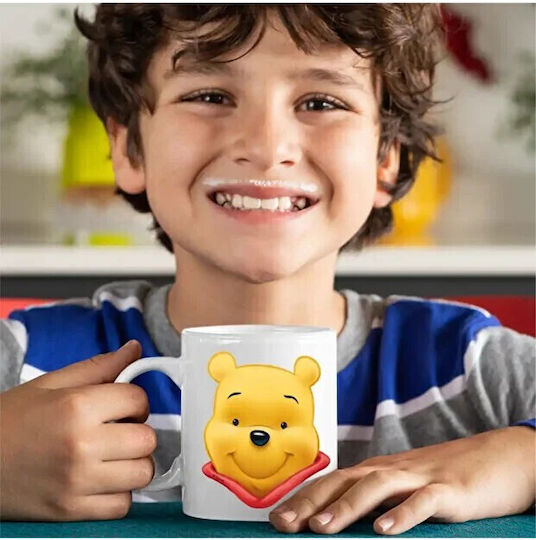 Winnie Pooh Cartoon Κούπα Κεραμική Καφέ 330ml (Προσωποποιημένο)
