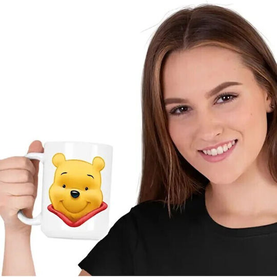Winnie Pooh Cartoon Ceramic Mug Brown 330ml (Personalized)