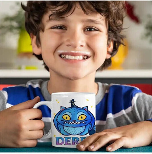 Demon Cat K-pop Κούπα Κεραμική Καφέ 330ml (Προσωποποιημένο)