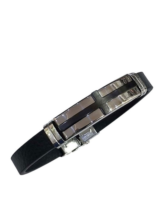 Kalliopi Silver Men's Steel Bracelet Kalliopi Silver Men's Steel Bracelet