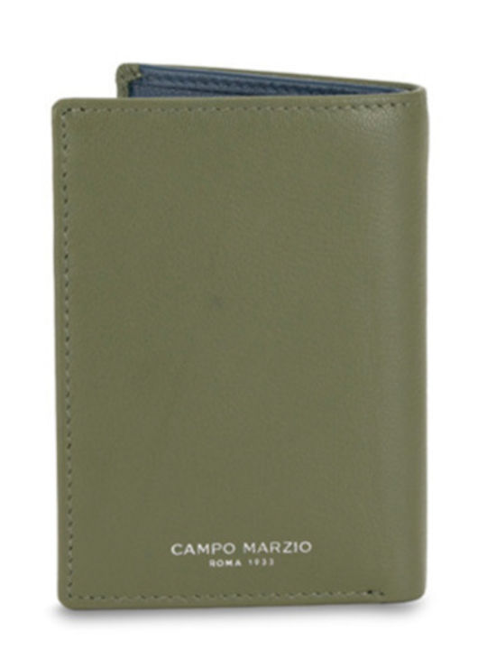 Small Leather Women's Wallet with RFID Khaki