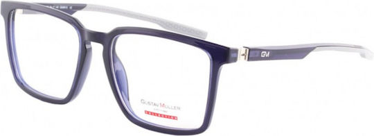 Gm3016 C1 Marineblaue Brillenfassung aus Acetat für Korrektionsbrillen