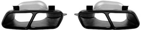 Diffuser Πίσω Προφυλακτήρα Mercedes-benz A-class W176 15-18 A45 Amg Look Μπούκες Μαύρες 00---00