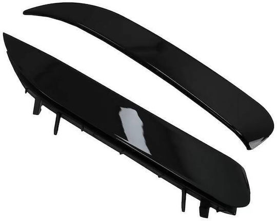 Side Rear Bumper Fins Mercedes-Benz CLA W117 13-17 Coupe AMG Bumper CLA45 Look Gloss Black 2 Pieces