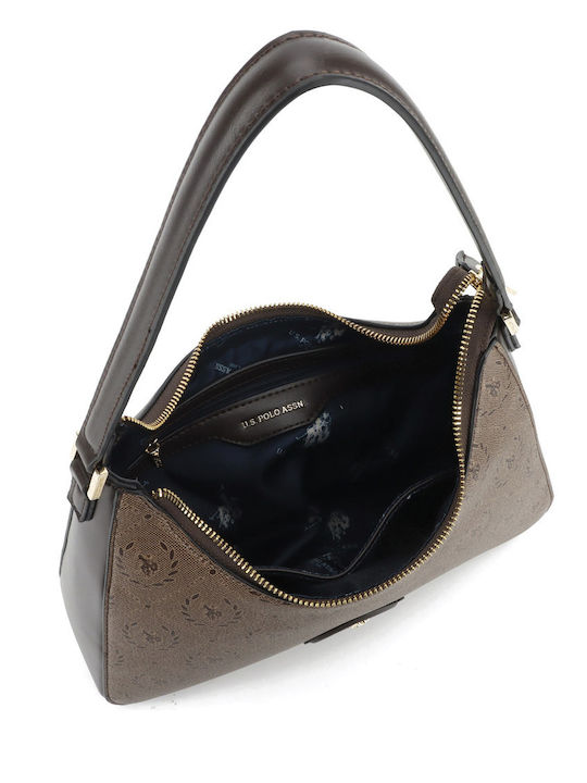 Assn Women's Shoulder Bag Dark Brown