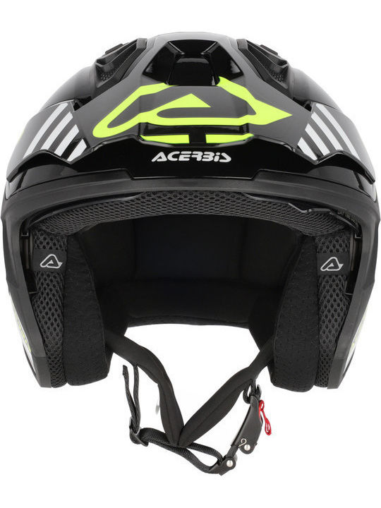 Acerbis Aria Evo Graphic Black/Fluo Κράνος Μηχανής Jet ECE 22.06 με Sunvisor