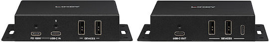 Lindy Video Usb Extender 39347 100 M Hdbaset 3.0 Usb‑c Επεκτατής Βίντεο & Δεδομένων
