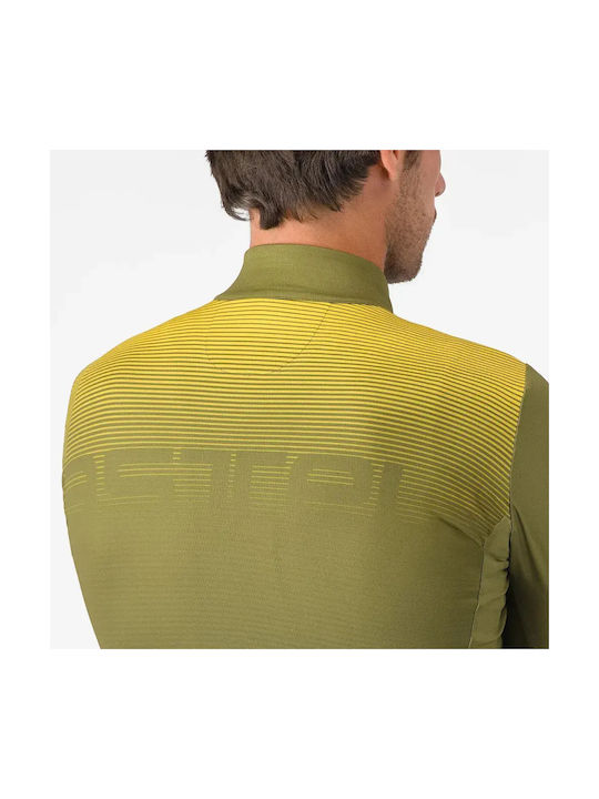 Castelli Herren Langarm-Radtrikot Grün