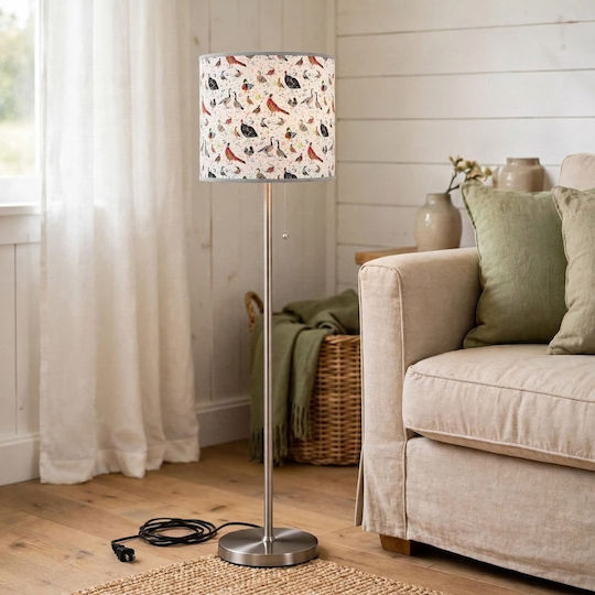 Oxygen Wild Birds Floor Lamp with E27 Bulb Socket Multicolour