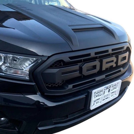Kühlergrill Ford Ranger T8 2019-2023 im Raptor-Look Schwarz Matt