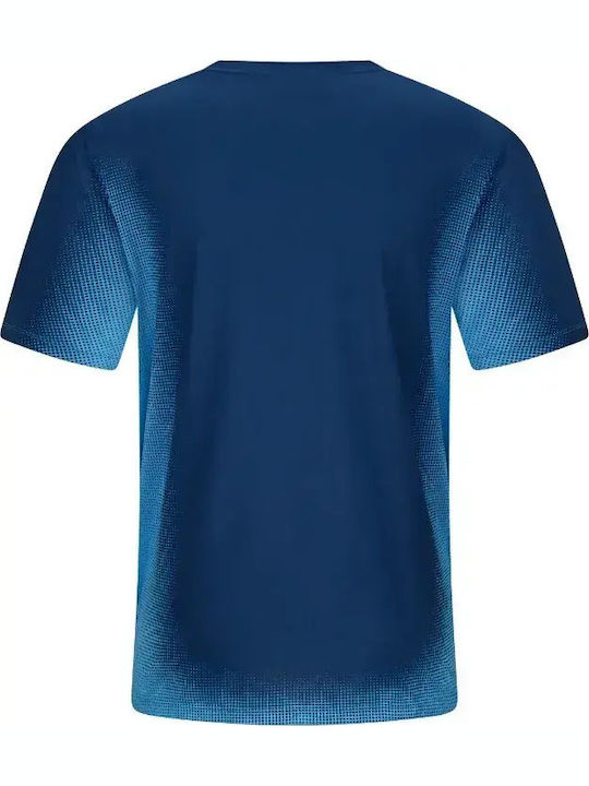 Αθλητικό T-shirt Dark Blue/fade