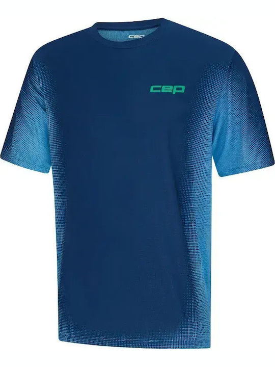 Αθλητικό T-shirt Dark Blue/fade