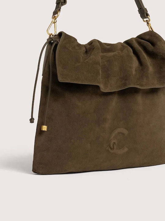 Women's Shoulder / Crossbody Bag Suede Fango