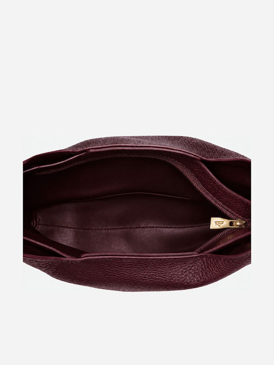 Stil Schultertasche Damen Burgunderrot