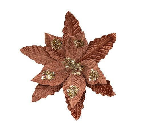 Lianos Christmas Decorative Flower 30cm Long Brown Lianos Christmas Decorative Flower 30cm Long Brown