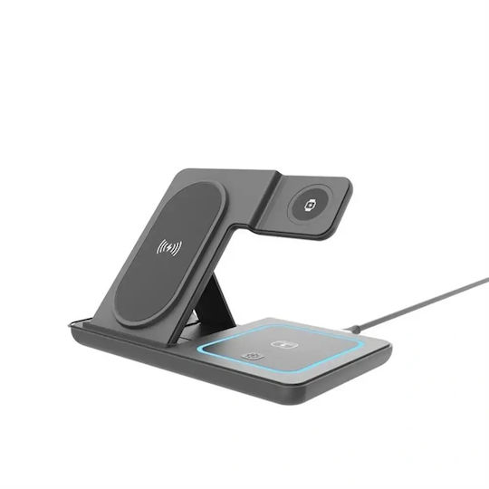 Lamtech Безжично зарядно устройство (Qi Pad) 15W, черно (LAM981203)