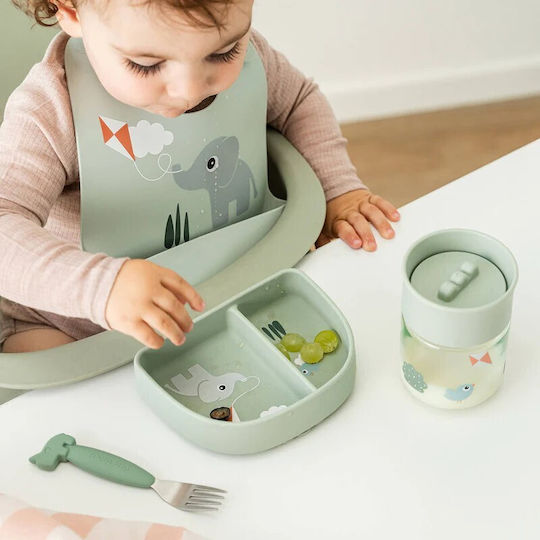 Done by Deer Kinderbecher aus Kunststoff Grün 260 ml